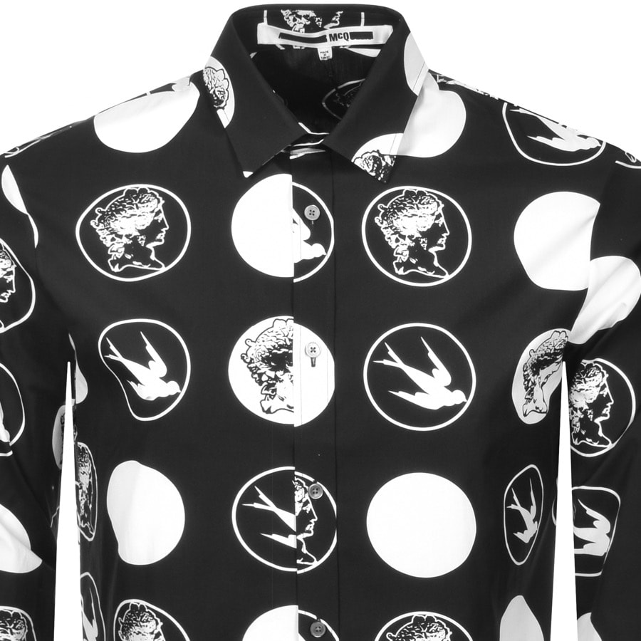 Alternative Image for ProductMCQ Alexander McQueen Long Sleeved Shirt Black2